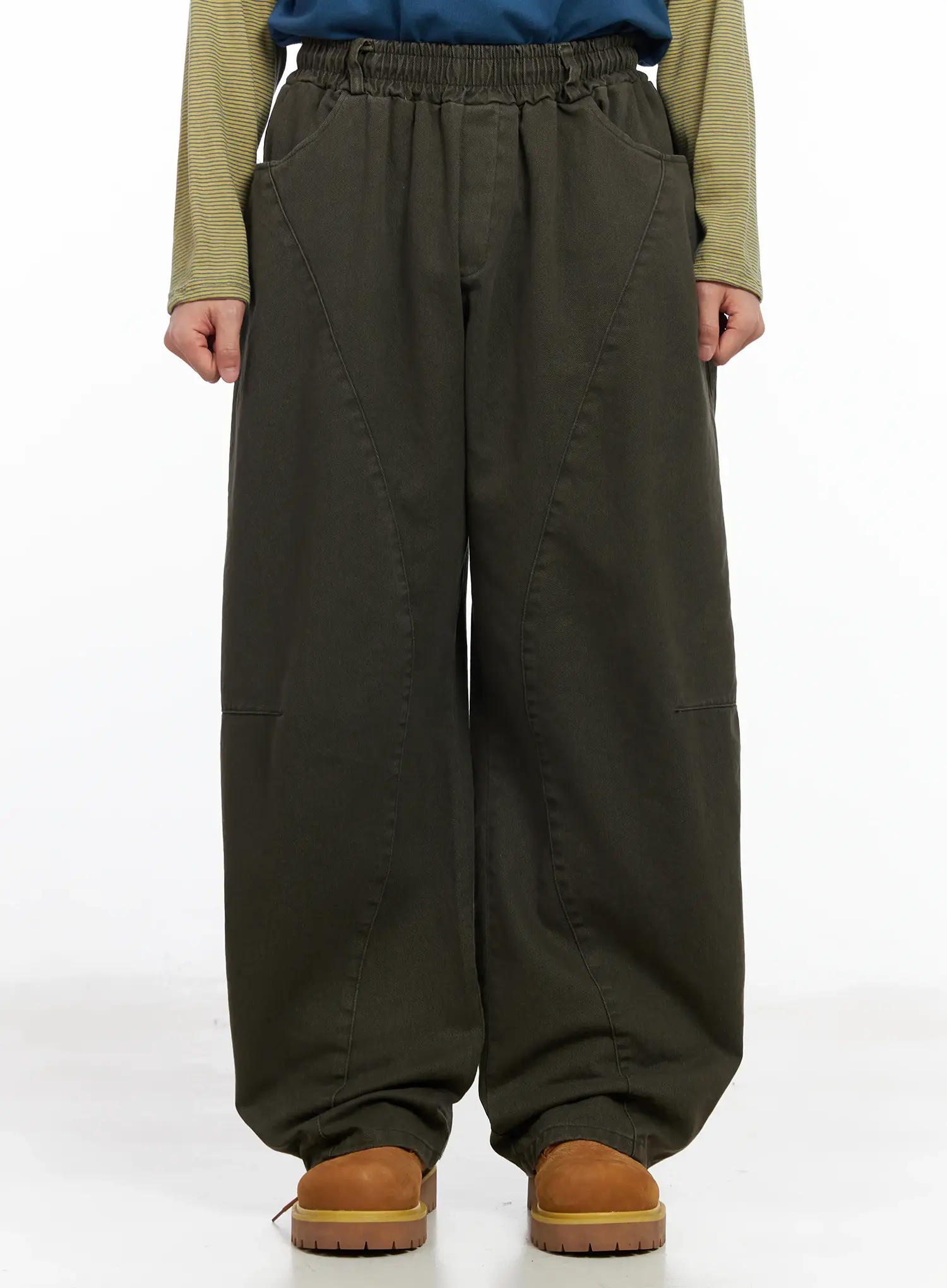 Men's Wide-Fit Cotton Pants IM511