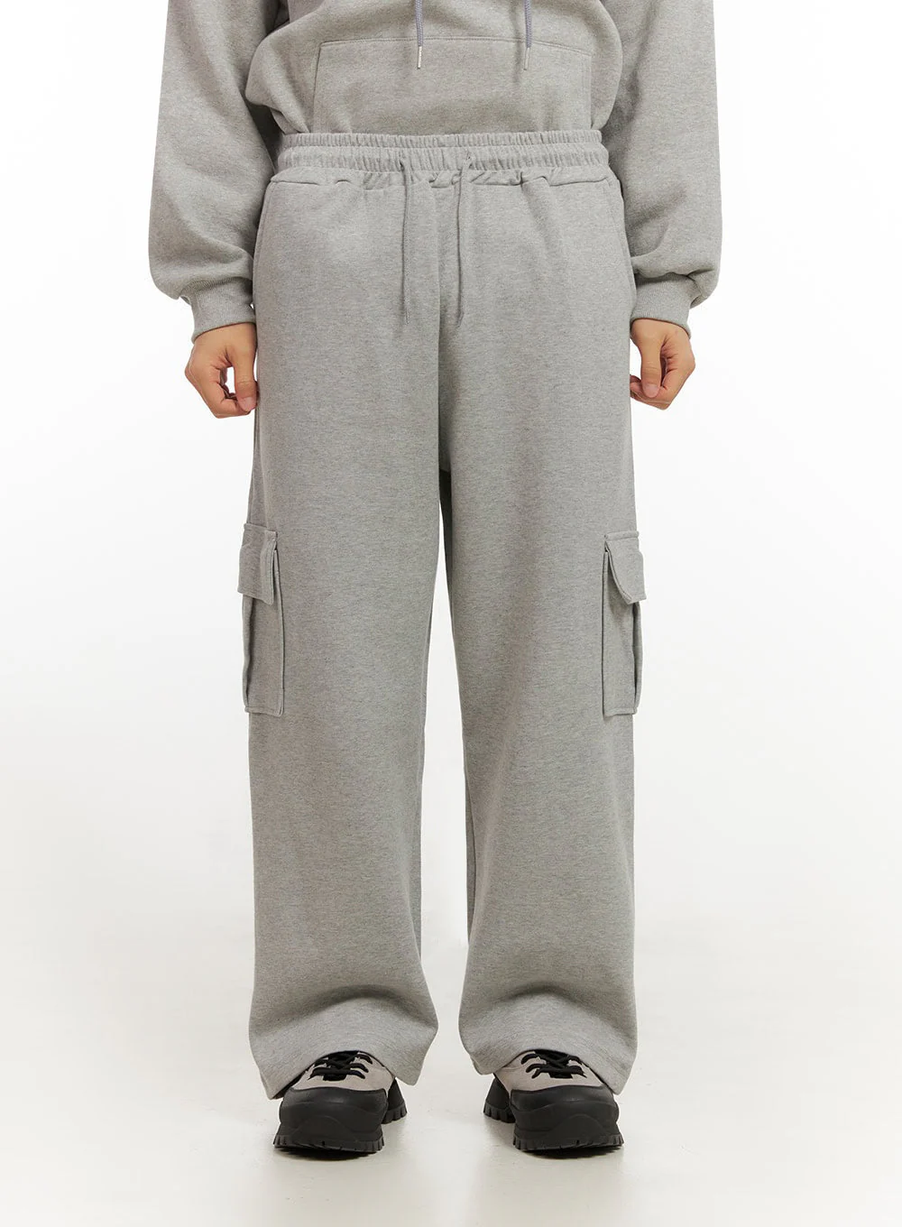 Men's Wide Fit Cotton Sweatpants ID413 - Image 2