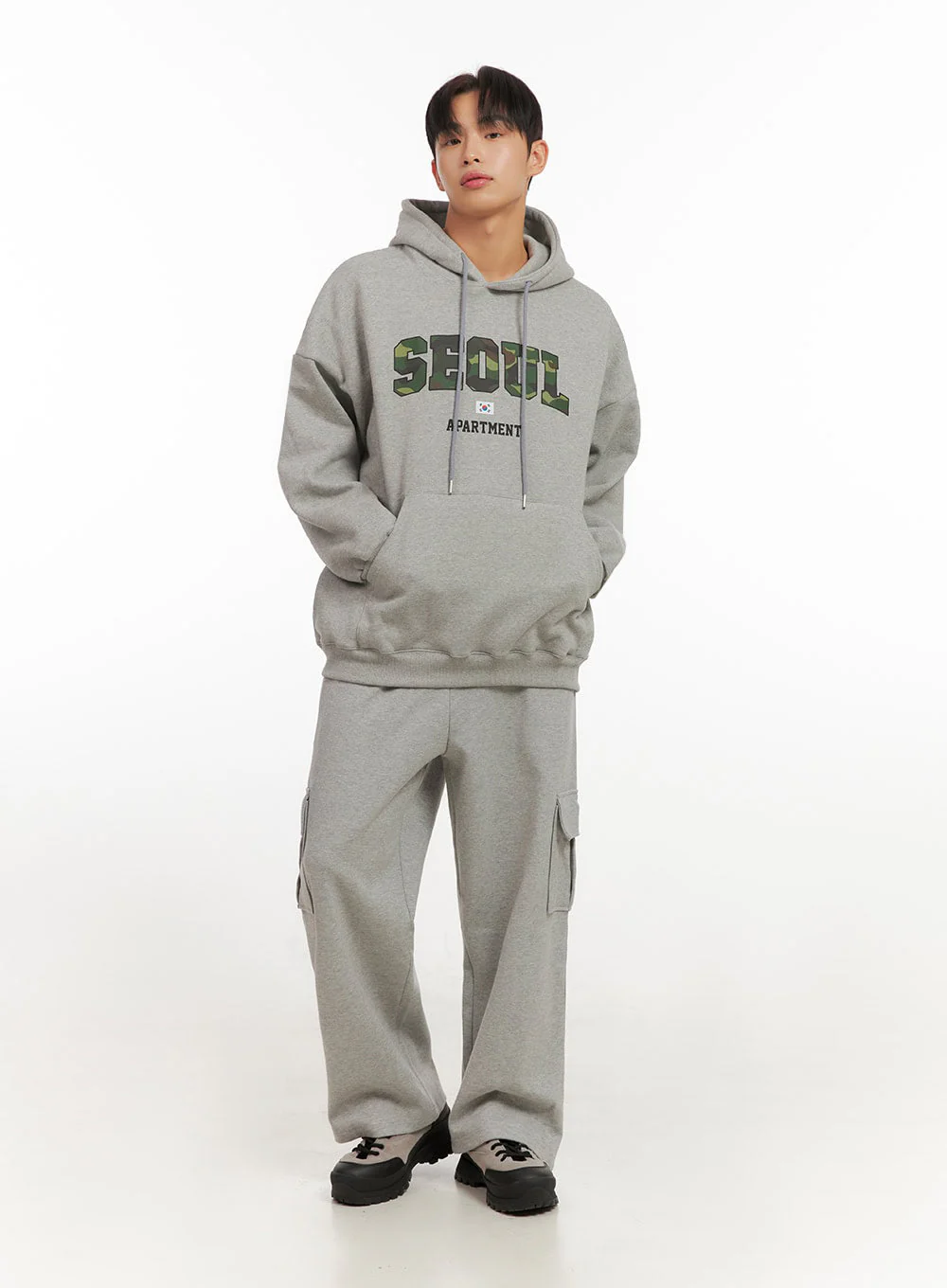 Men's Wide Fit Cotton Sweatpants ID413 - Image 3