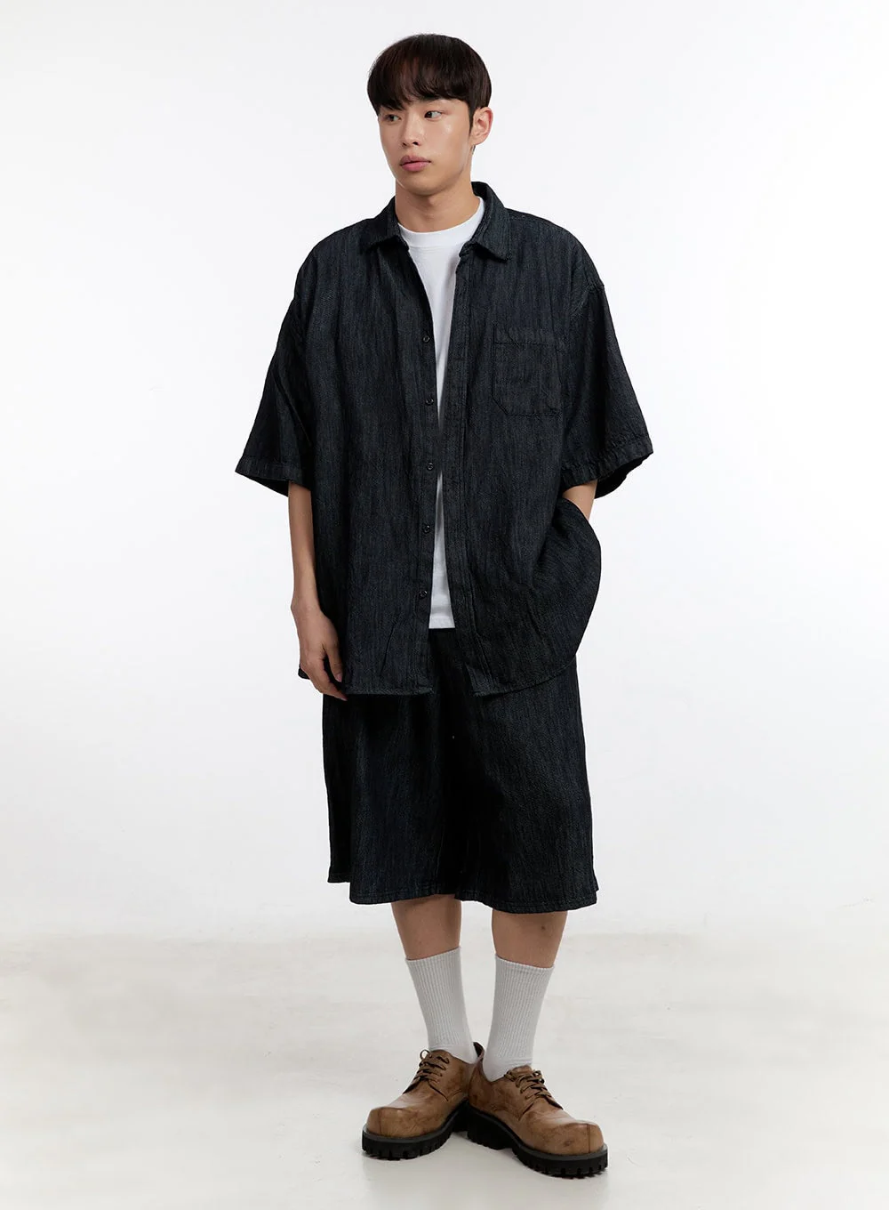 Men's Wide-Fit Jorts IA507 - Image 10