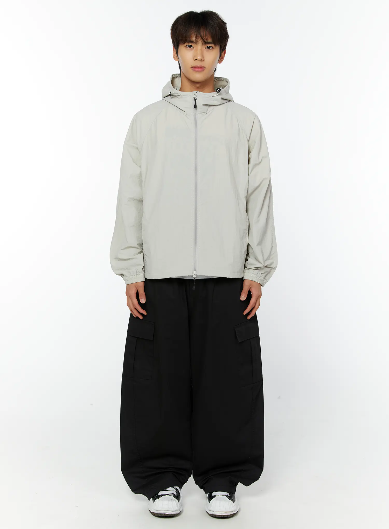 Men's Wide Leg Cargo Pants IY514 - Image 4