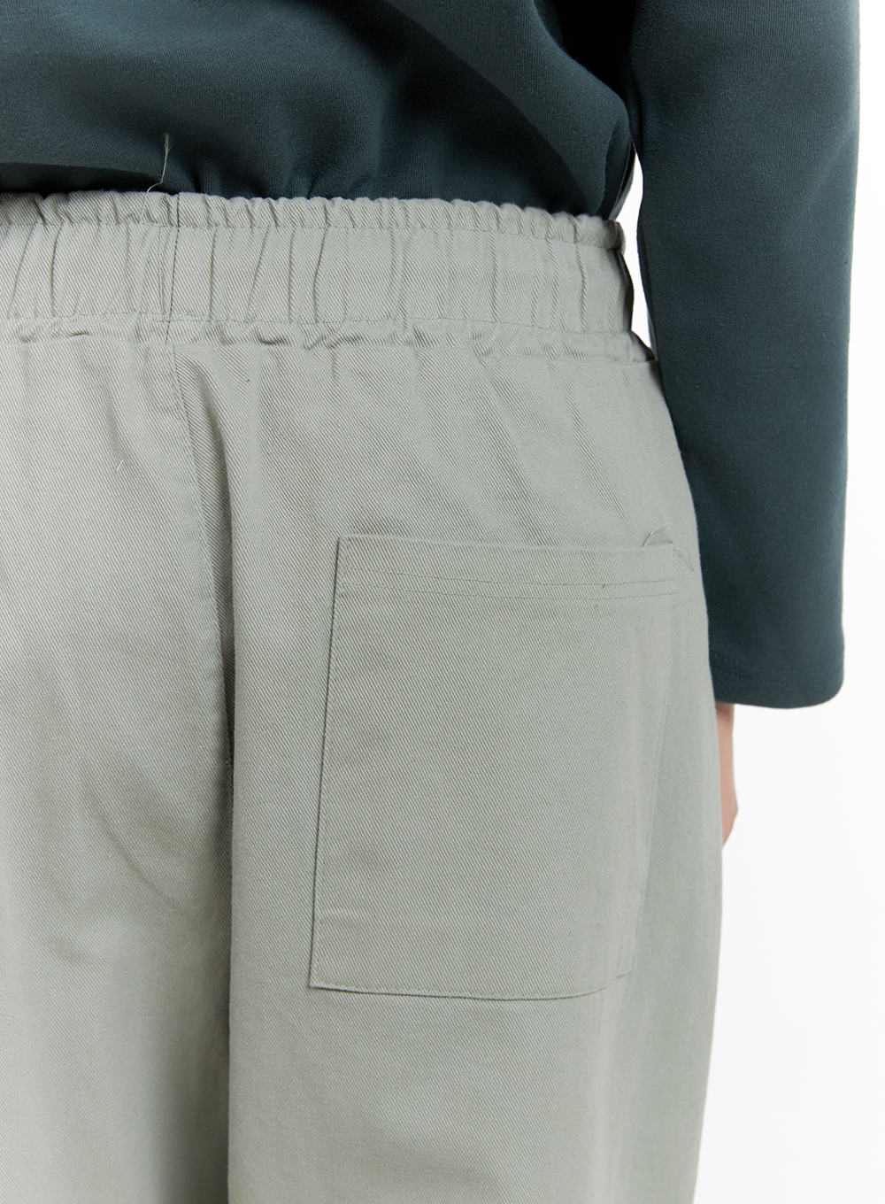 Men's Wide Leg Cotton Pants IA402 - Image 7