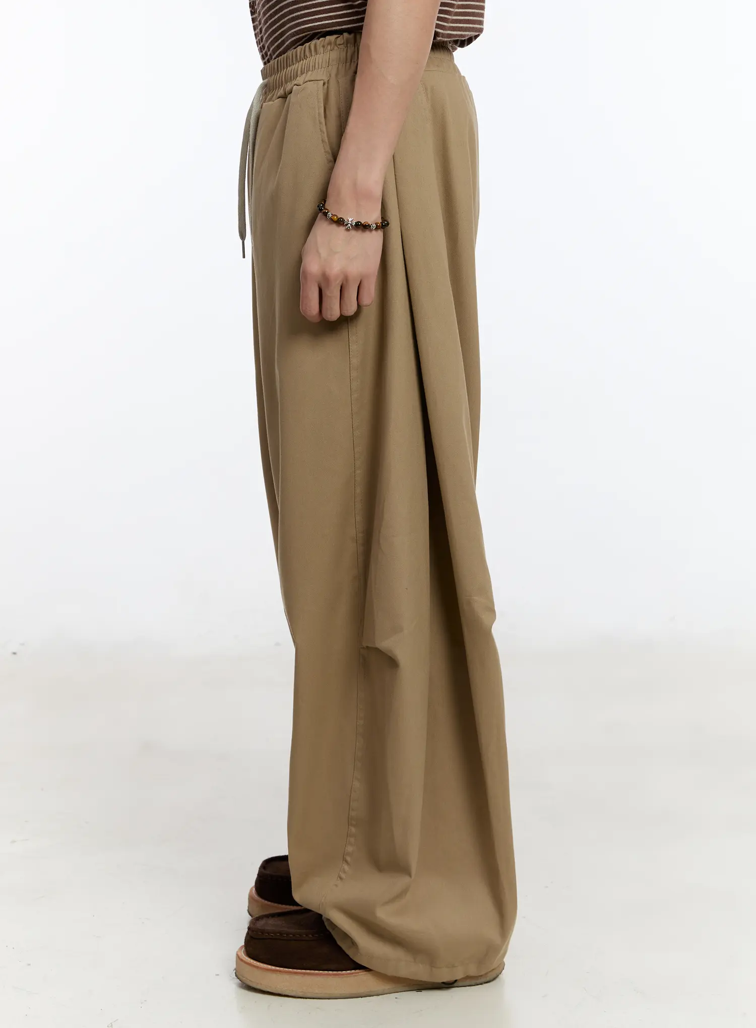 Men's Wide Leg Cotton Pants IA507 - Image 6