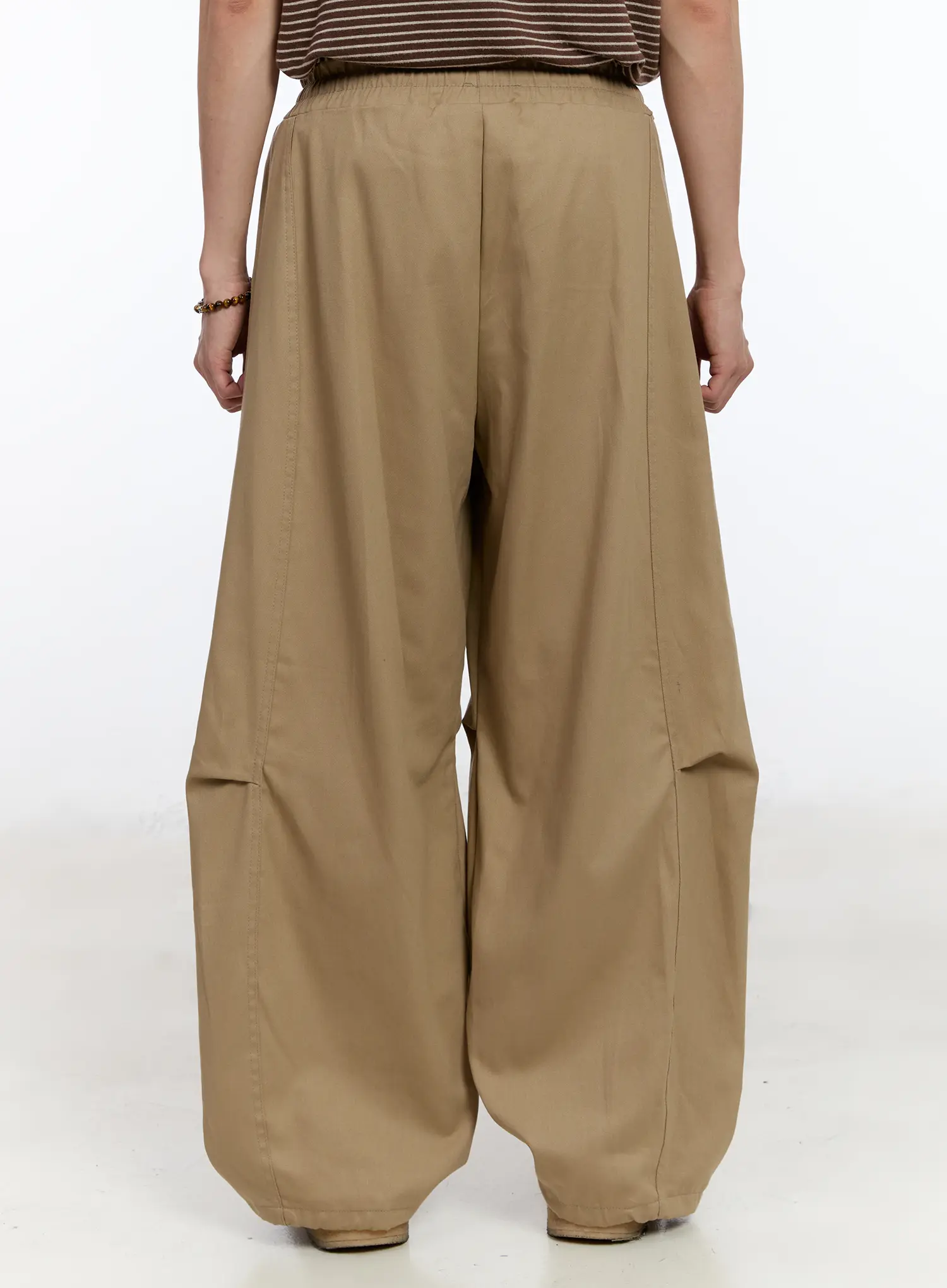 Men's Wide Leg Cotton Pants IA507 - Image 8