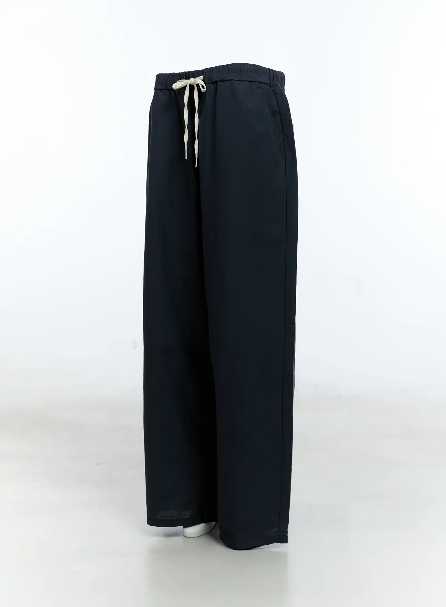Men's Wide-Leg Cotton Pants IG512 - Image 3