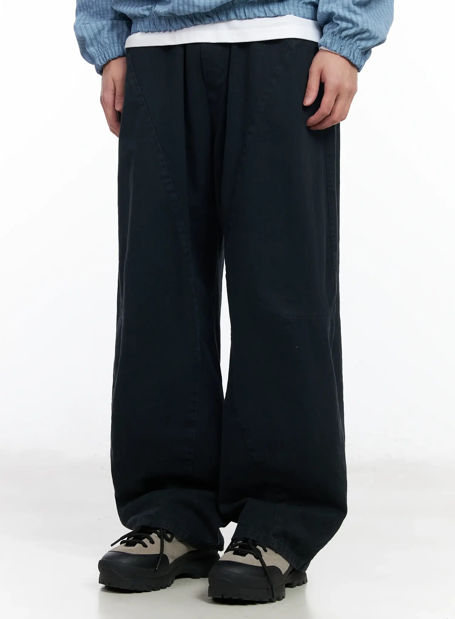 Men's Wide Leg Cotton Sweatpants IM523 - Image 2