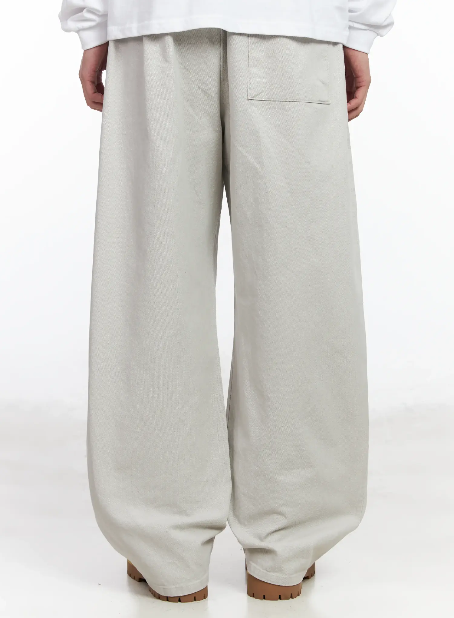 Men's Wide Leg Cotton Sweatpants IM523 - Image 8