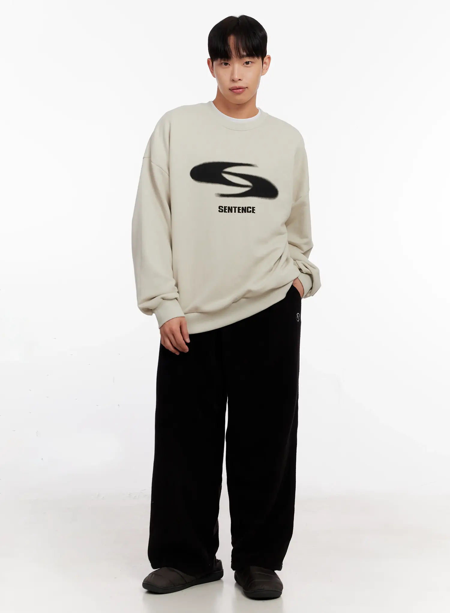 Men's Wide Leg Fleece Pants IO528 - Image 10