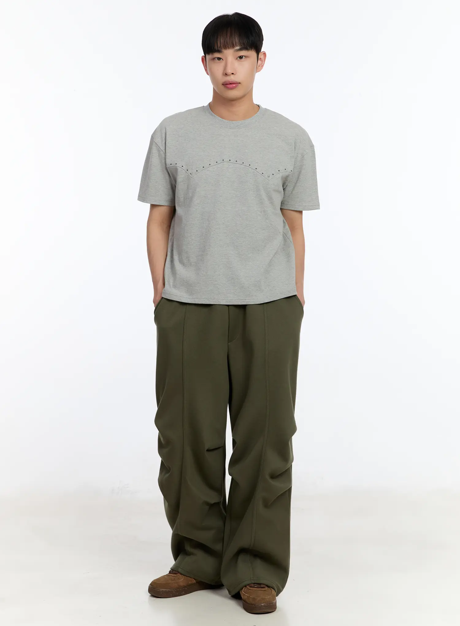 Men's Wide Leg Graphic Training Pants IA507 - Image 12