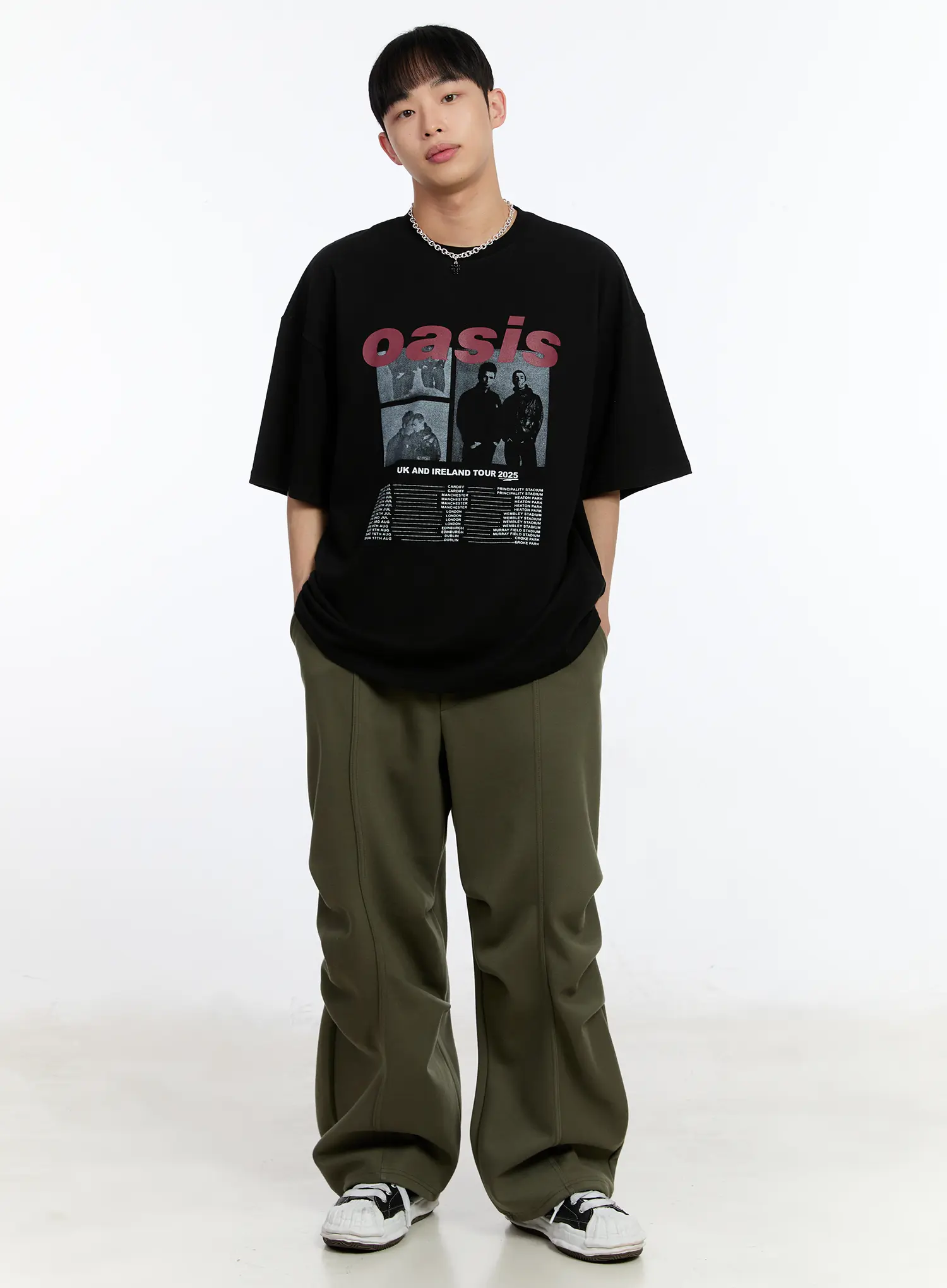 Men's Wide Leg Graphic Training Pants IA507 - Image 13