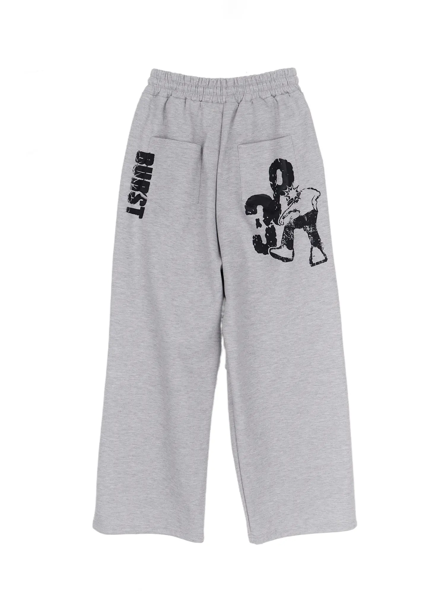 Men's Wide Leg Graphic Training Pants IA507 - Image 16