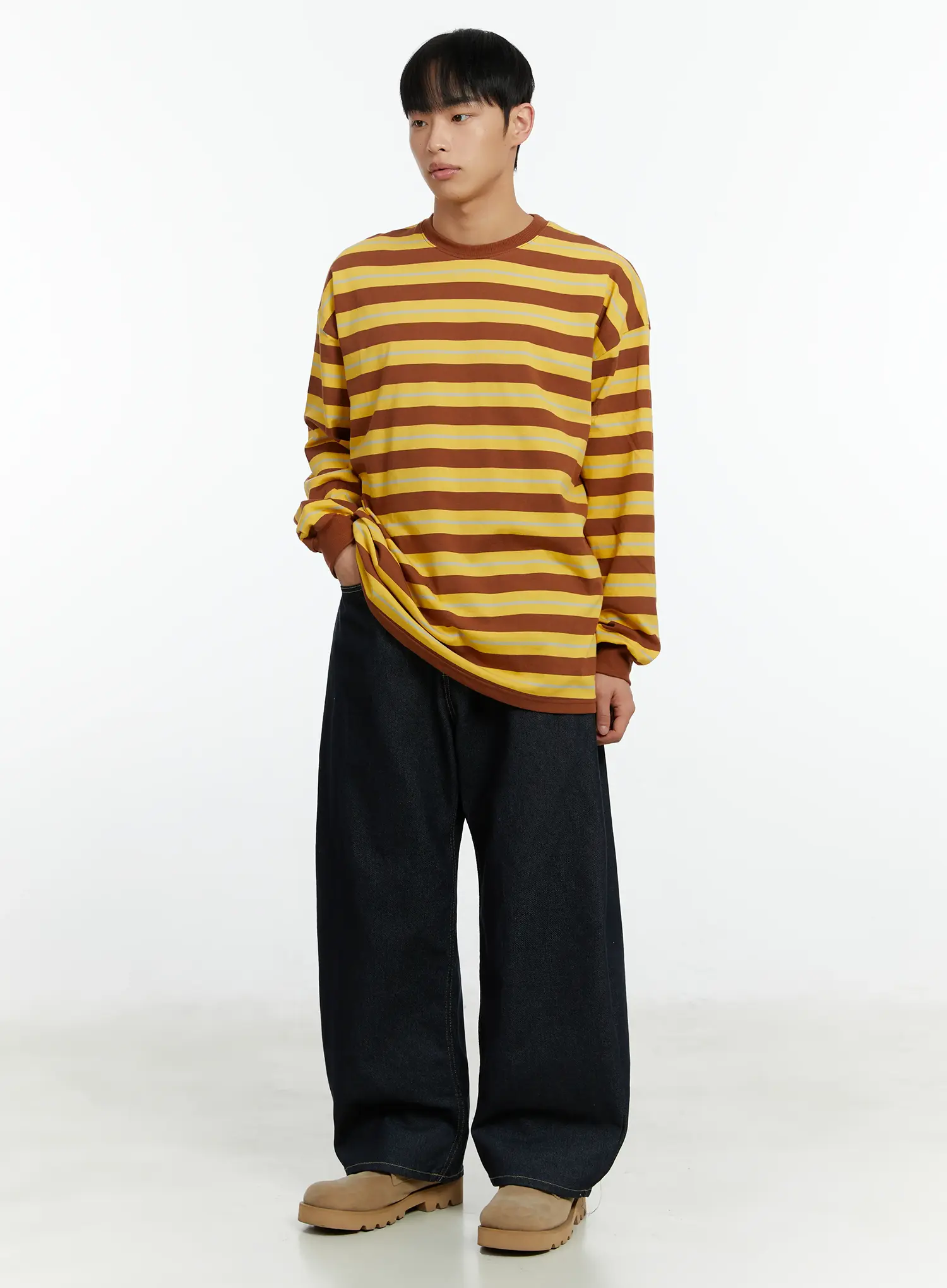 Men's Wide Leg Jeans IF510 - Image 7
