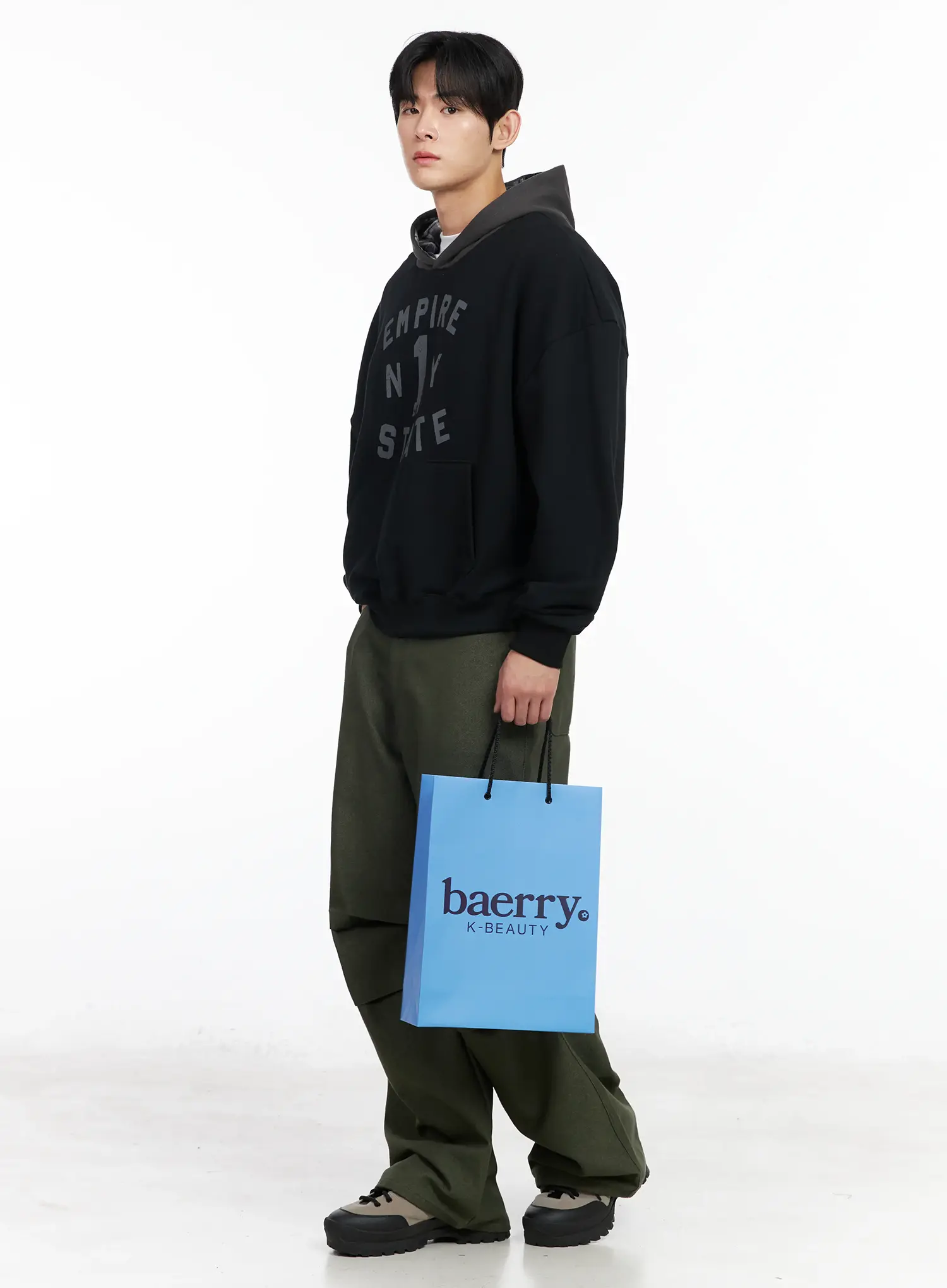Men's Wide Leg Parachute Pants IM518 - Image 12