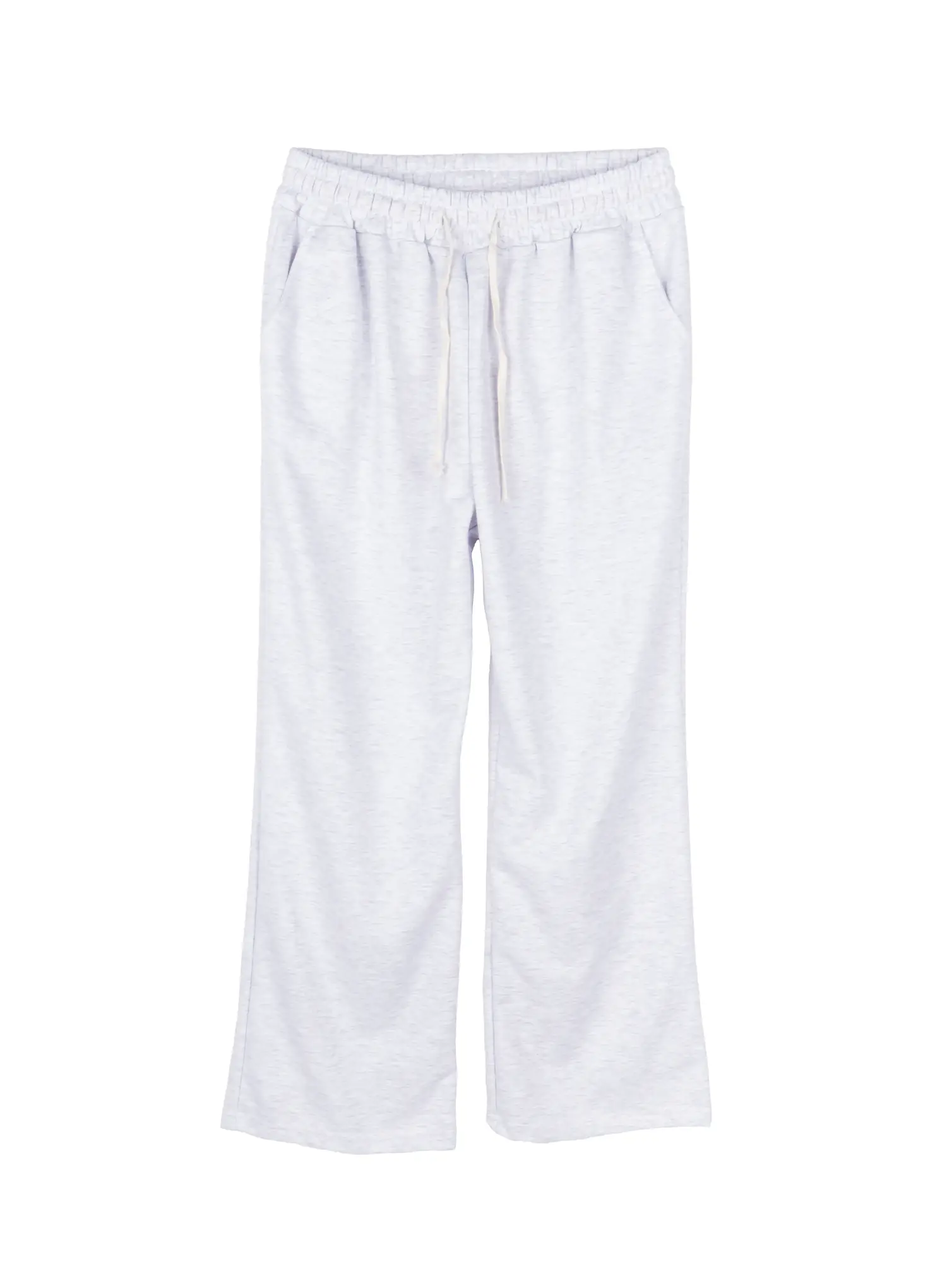 Men's Wide Leg Sweatpants (Light Gray) IY504 - Image 7