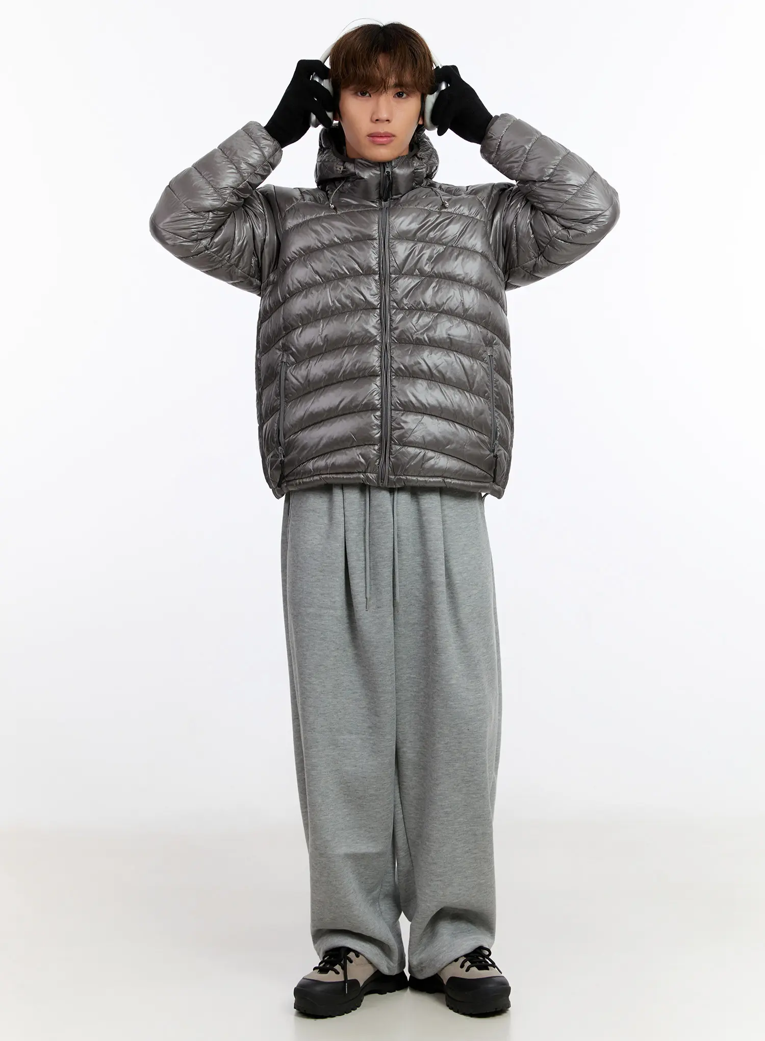 Men's Wide-Leg Track Pants IN528 - Image 10
