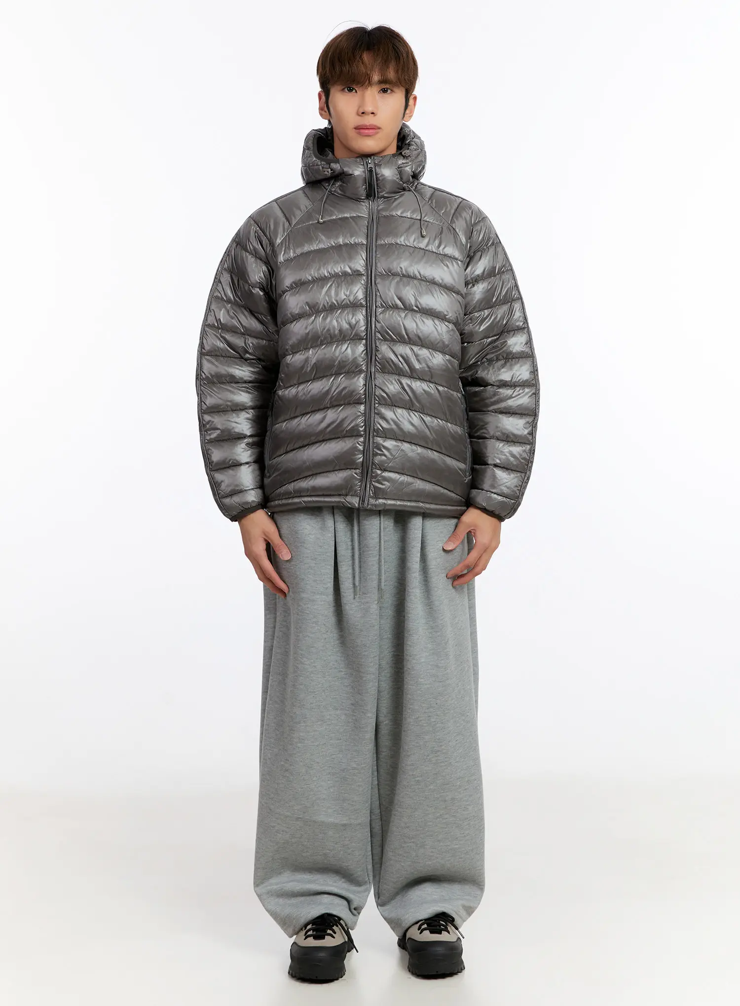 Men's Wide-Leg Track Pants IN528 - Image 4