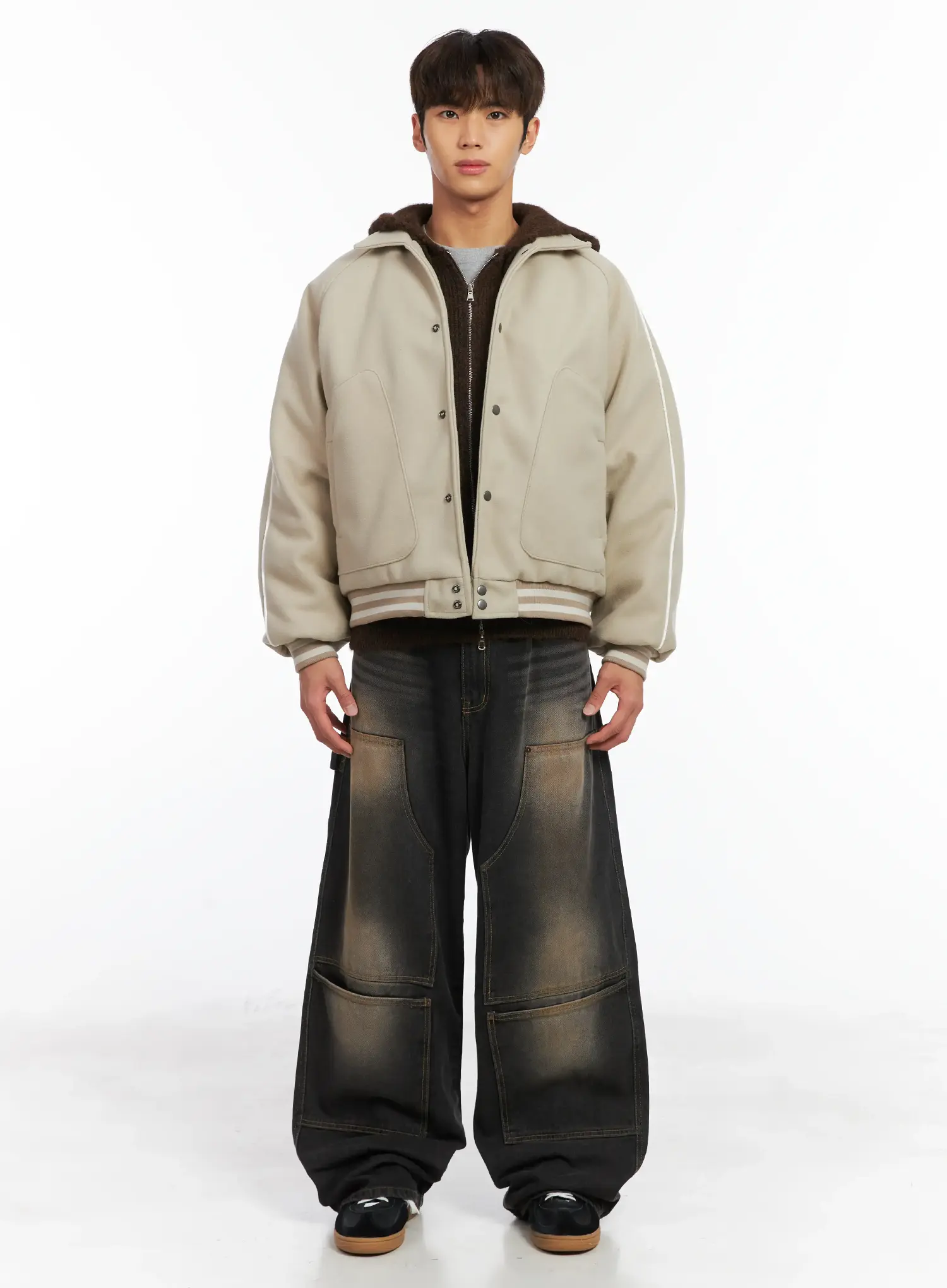 Men's Wide Utility Pocket Jeans ID511 - Image 3