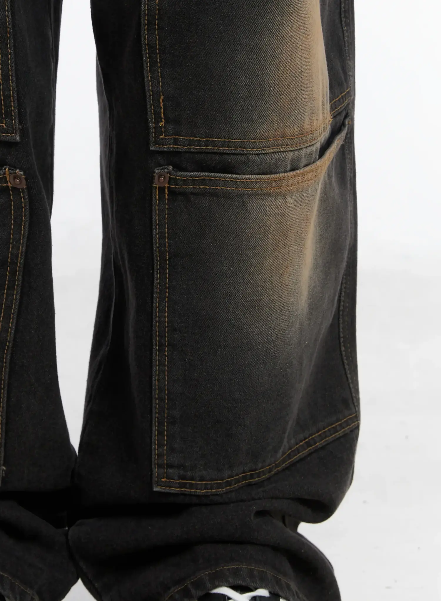 Men's Wide Utility Pocket Jeans ID511 - Image 5