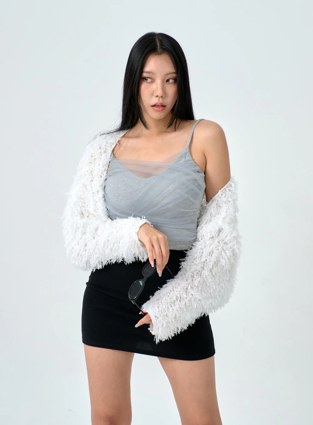 Mesh Detail Crop Sleeveless Top IN25 - Image 16