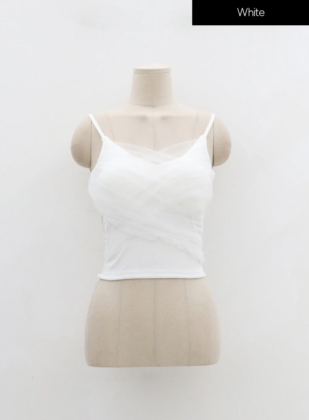 Mesh Detail Crop Sleeveless Top IN25 - Image 20