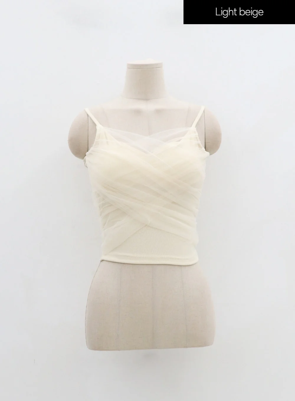 Mesh Detail Crop Sleeveless Top IN25 - Image 21