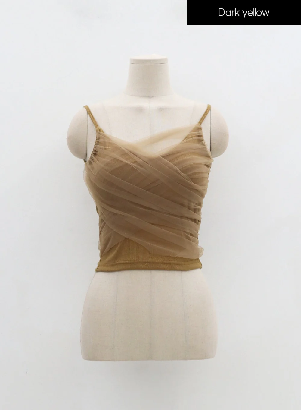 Mesh Detail Crop Sleeveless Top IN25 - Image 22