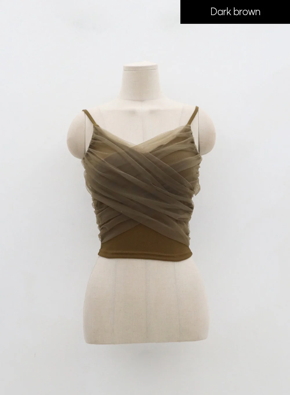 Mesh Detail Crop Sleeveless Top IN25 - Image 23