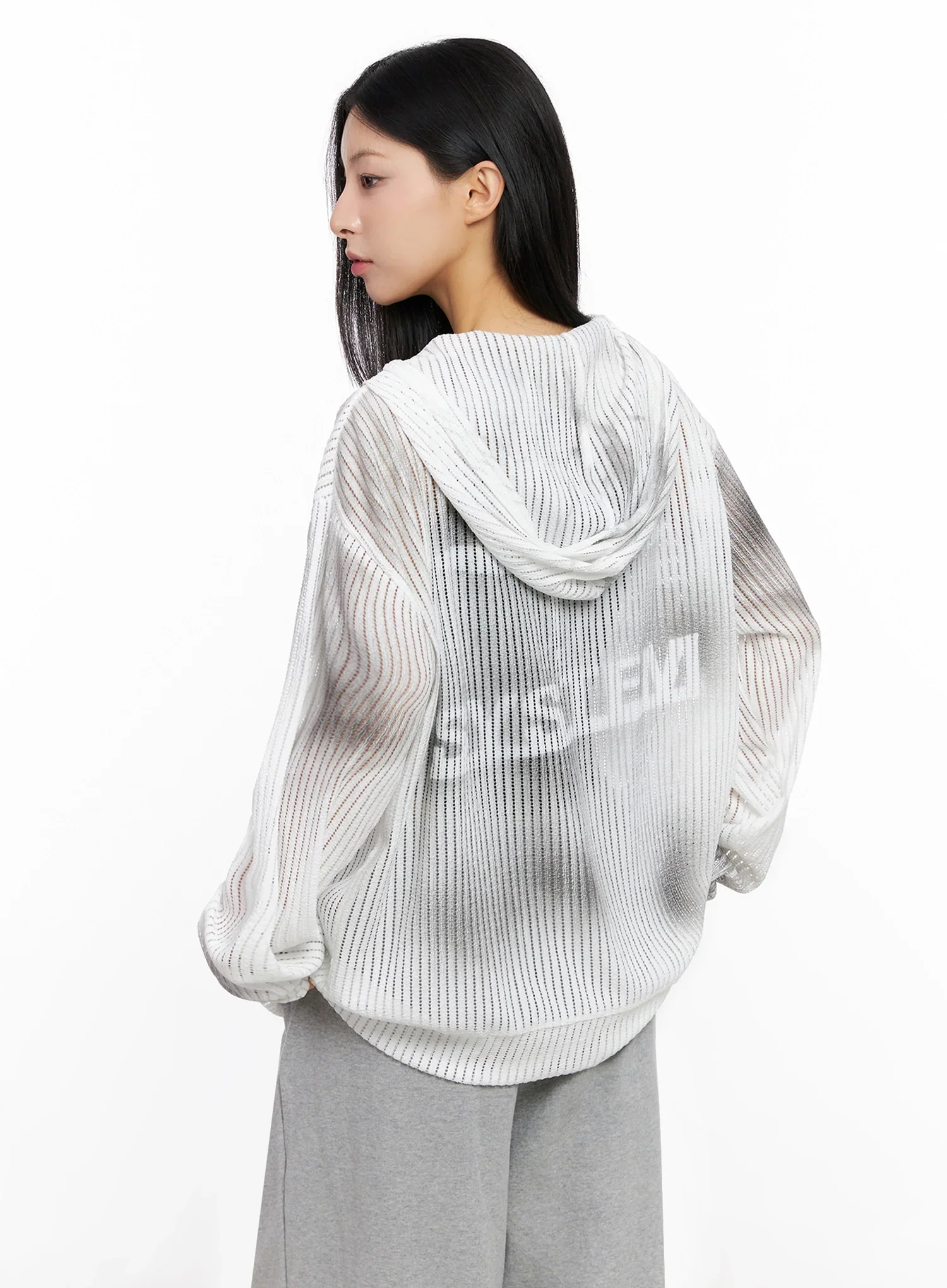 Mesh Gradient Zip-Up Hoodie IG508 - Image 10
