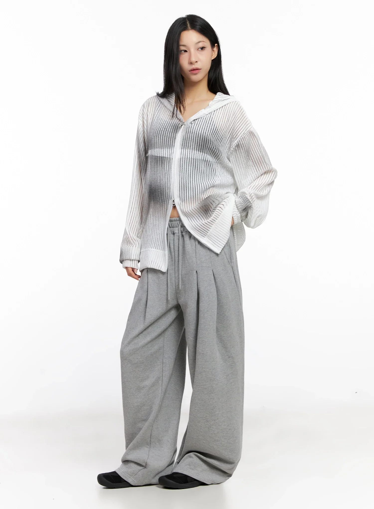 Mesh Gradient Zip-Up Hoodie IG508 - Image 13
