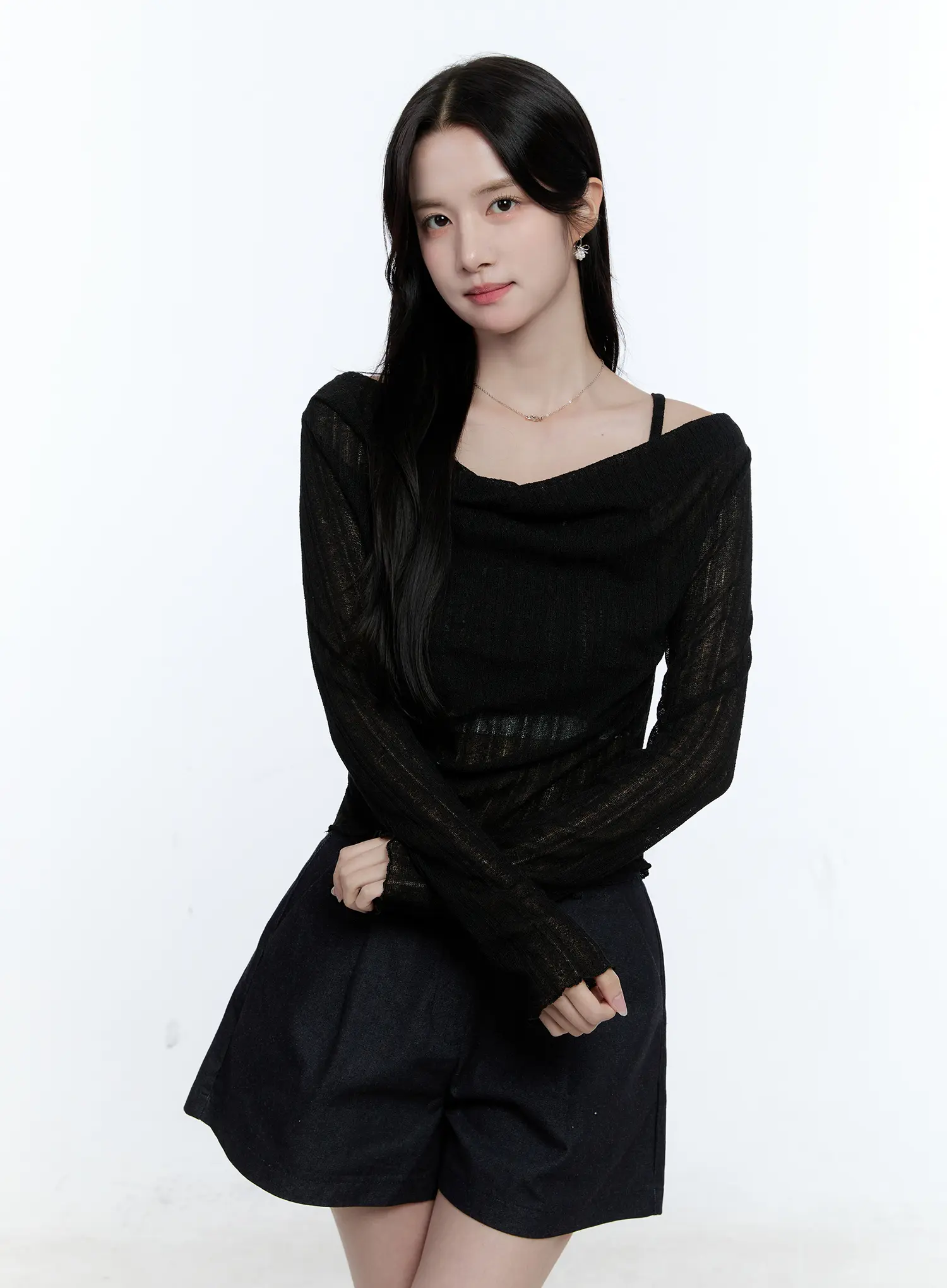 Mesh Knit Off-Shoulder and Cami Set CG513 - Image 2