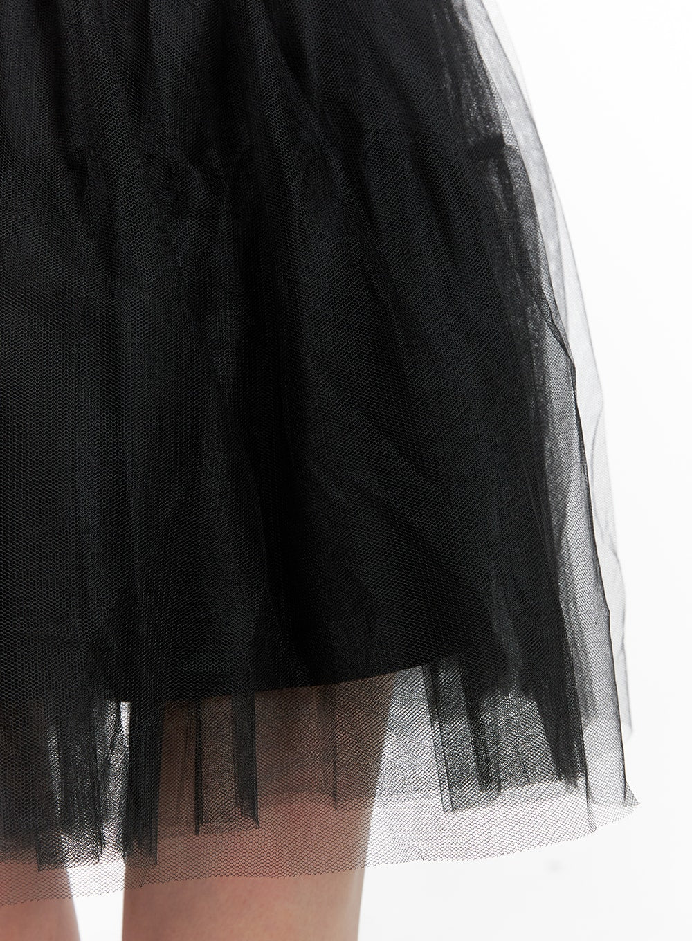 Mesh Layered Ribbon Mini Skirt OA419 - Image 6