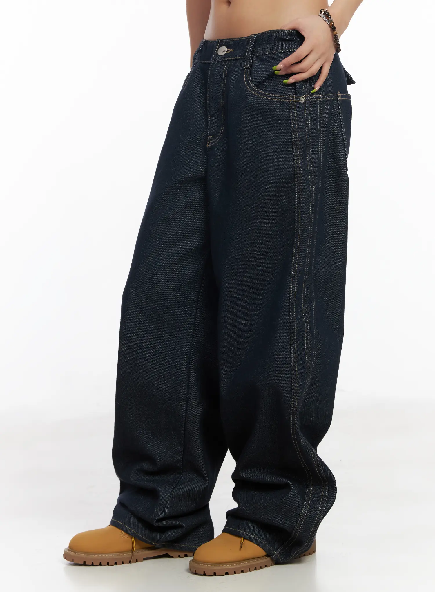 Micah Non-Fade Wide Leg Jeans CM525 - Image 2