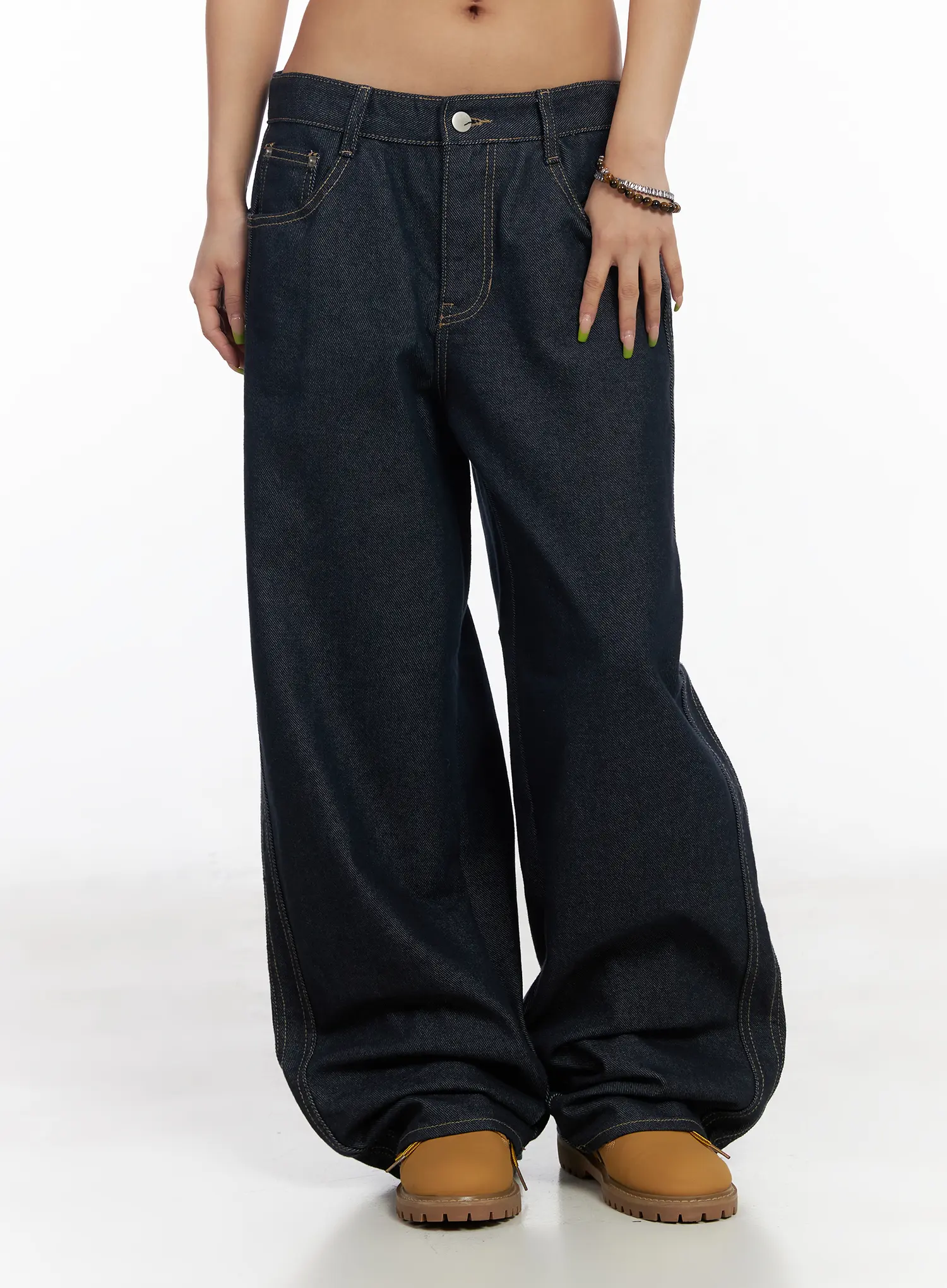 Micah Non-Fade Wide Leg Jeans CM525 - Image 4
