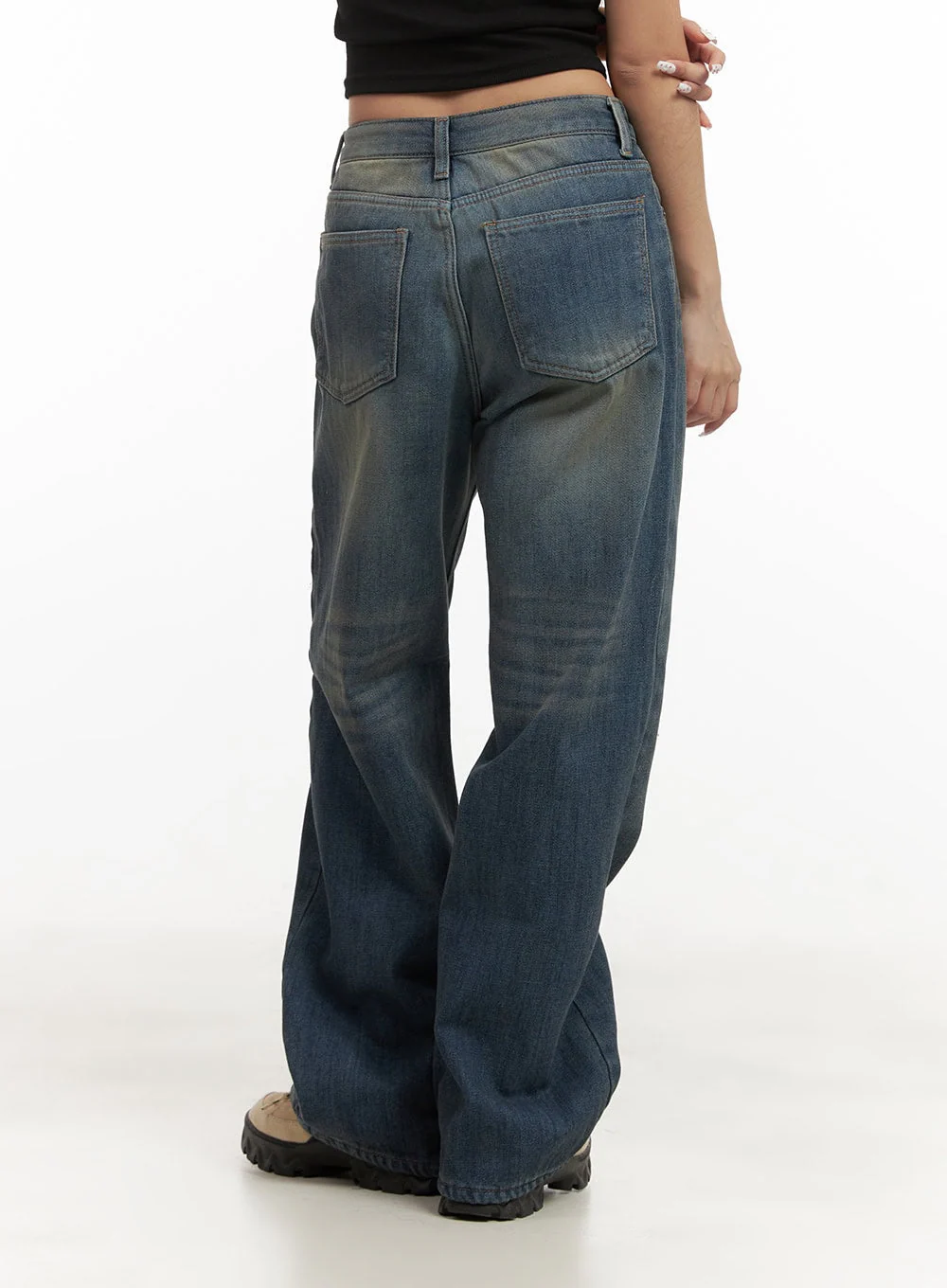 Michelle Washed Wide-Leg Jeans CJ508 - Image 7