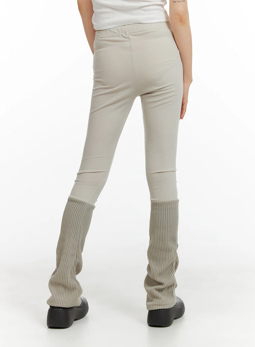 Mid Knit Leg Warmer Leggings CM413 - Image 5