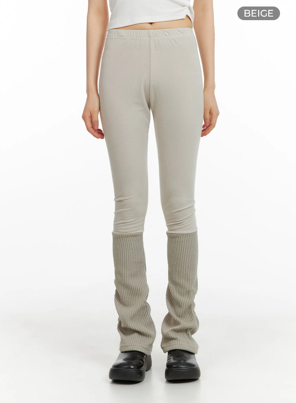 Mid Knit Leg Warmer Leggings CM413 - Image 6