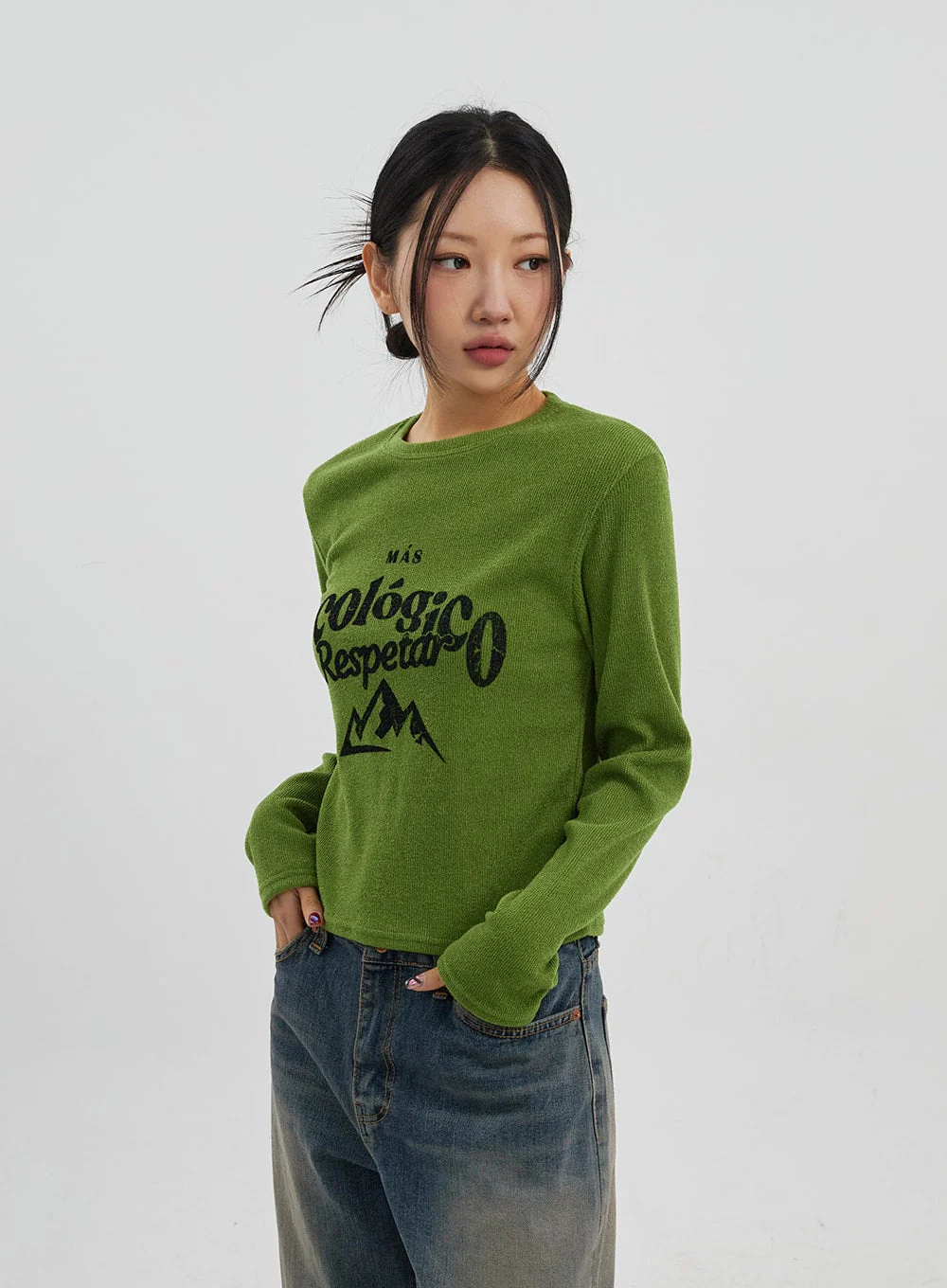 Mid-Rise Baggy Jeans Unisex CJ330 - Image 11