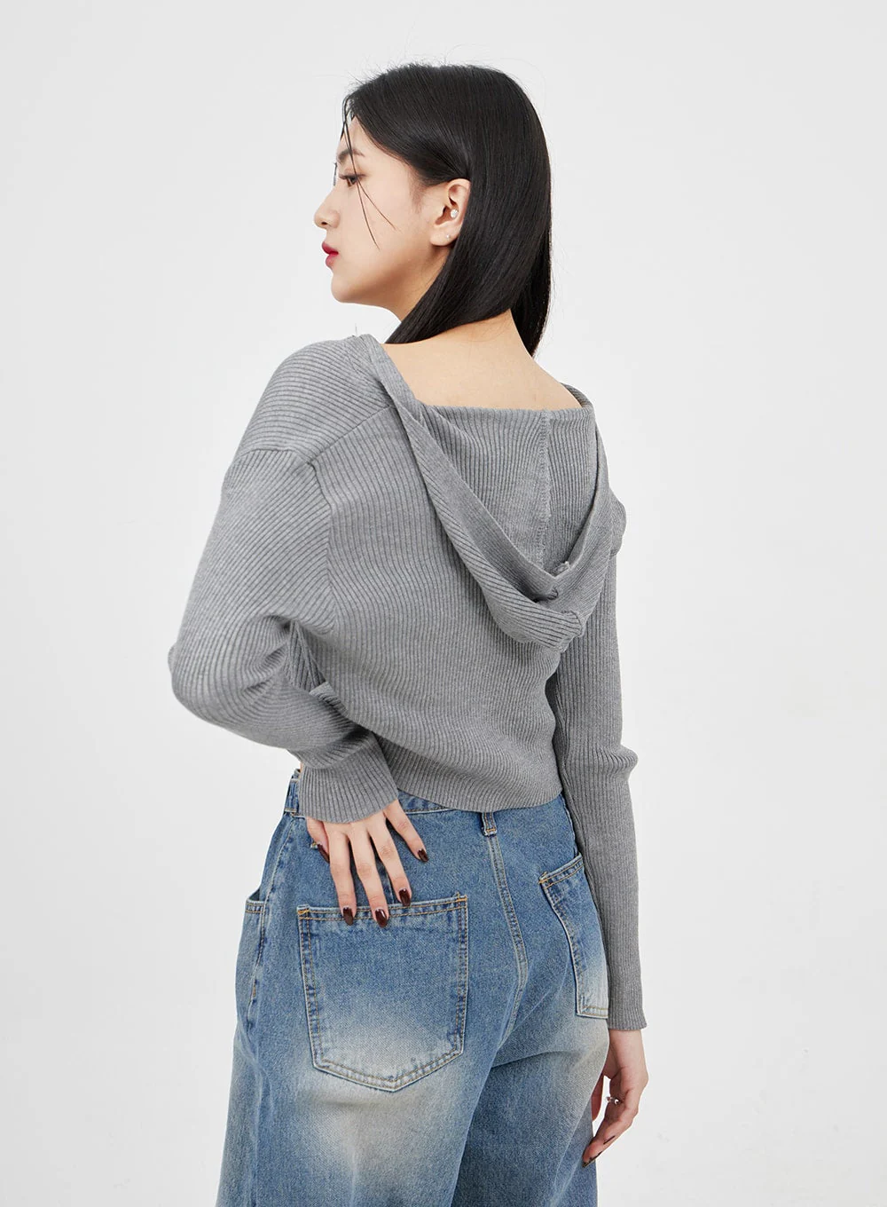 Mid-Wash Baggy Jeans BM321 - Image 10