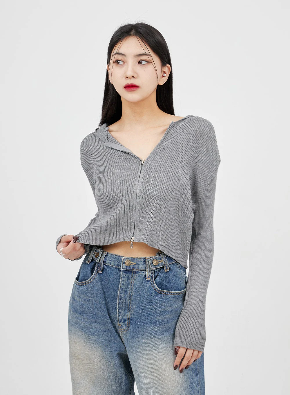 Mid-Wash Baggy Jeans BM321 - Image 6