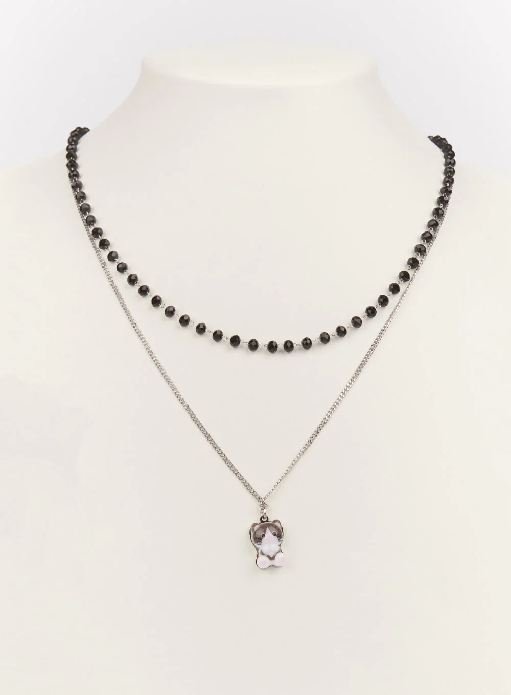 Midnight Blackcat Layer Necklace IM528 - Image 4