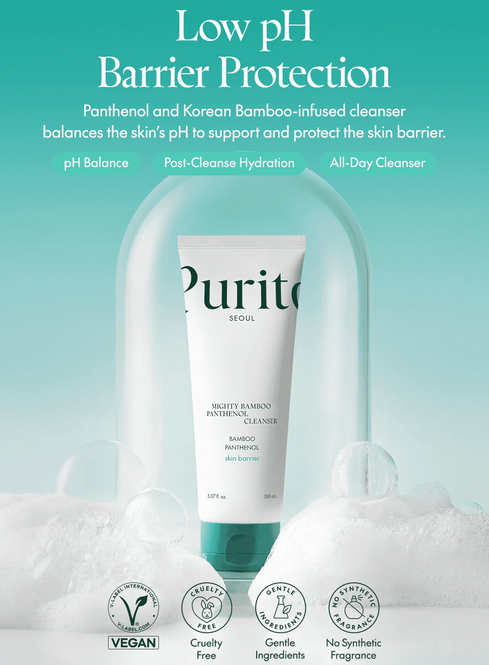 Mighty Bamboo Panthenol Cleanser (150ml) - Image 3