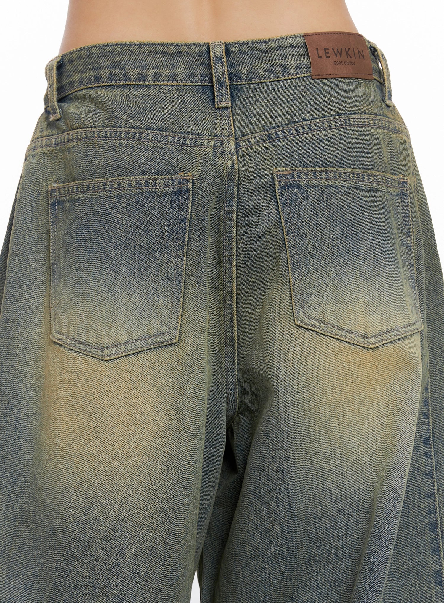 Milana Vintage Washed Baggy Jeans IS525 - Image 13