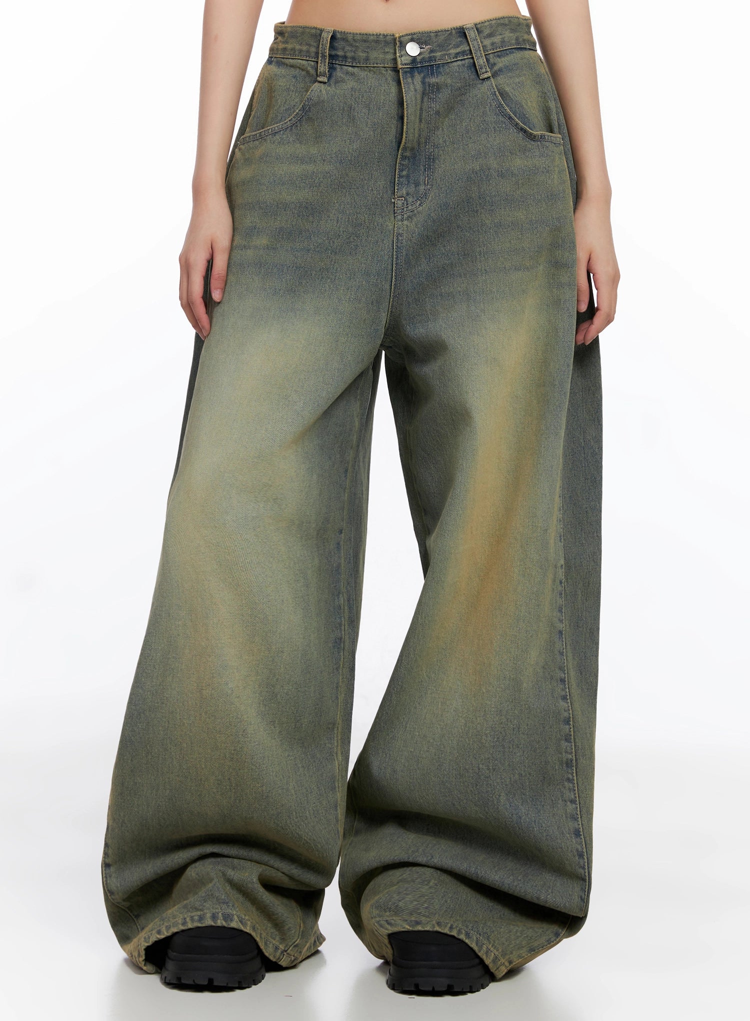Milana Vintage Washed Baggy Jeans IS525 - Image 5