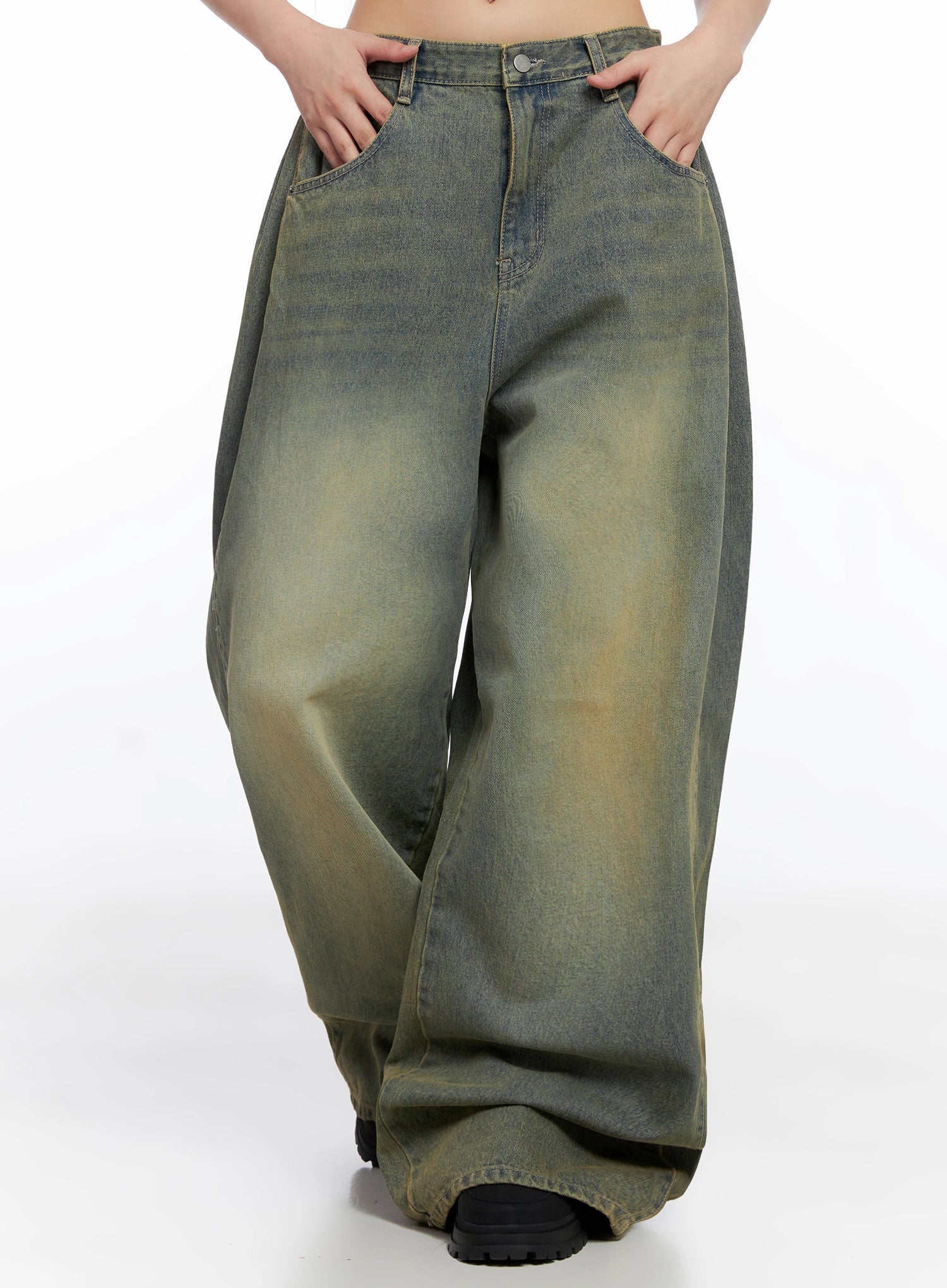 Milana Vintage Washed Baggy Jeans IS525 - Image 8