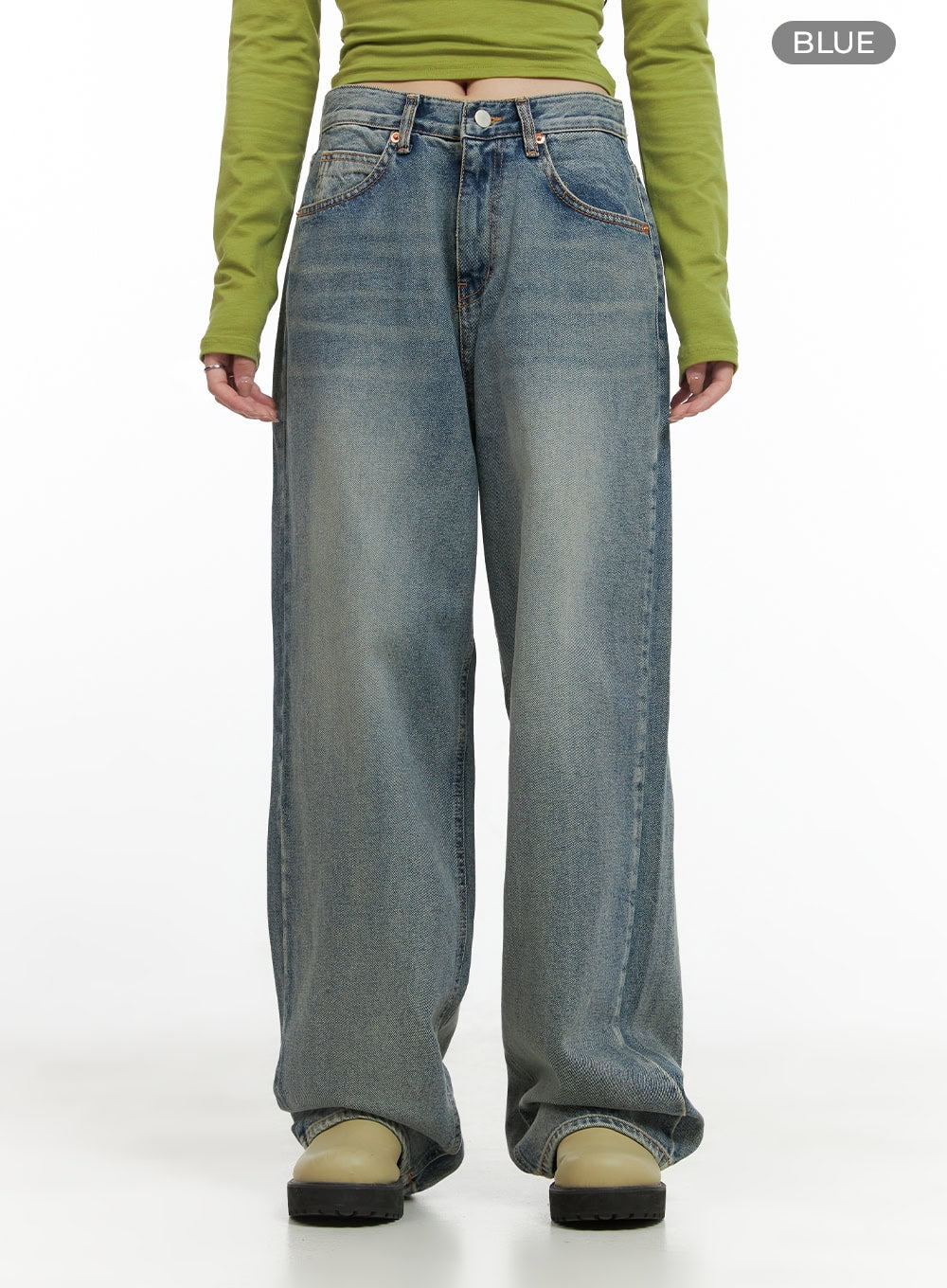 Millie Washed Baggy Jeans CG421 - Image 6