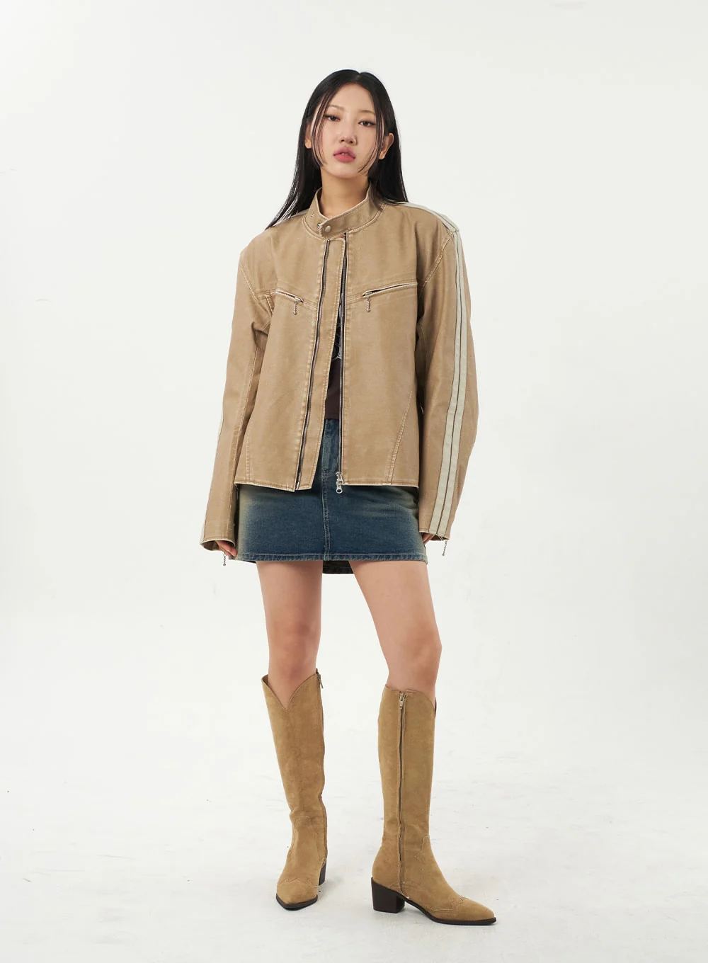 Mini Denim Skirt CA325 - Image 14