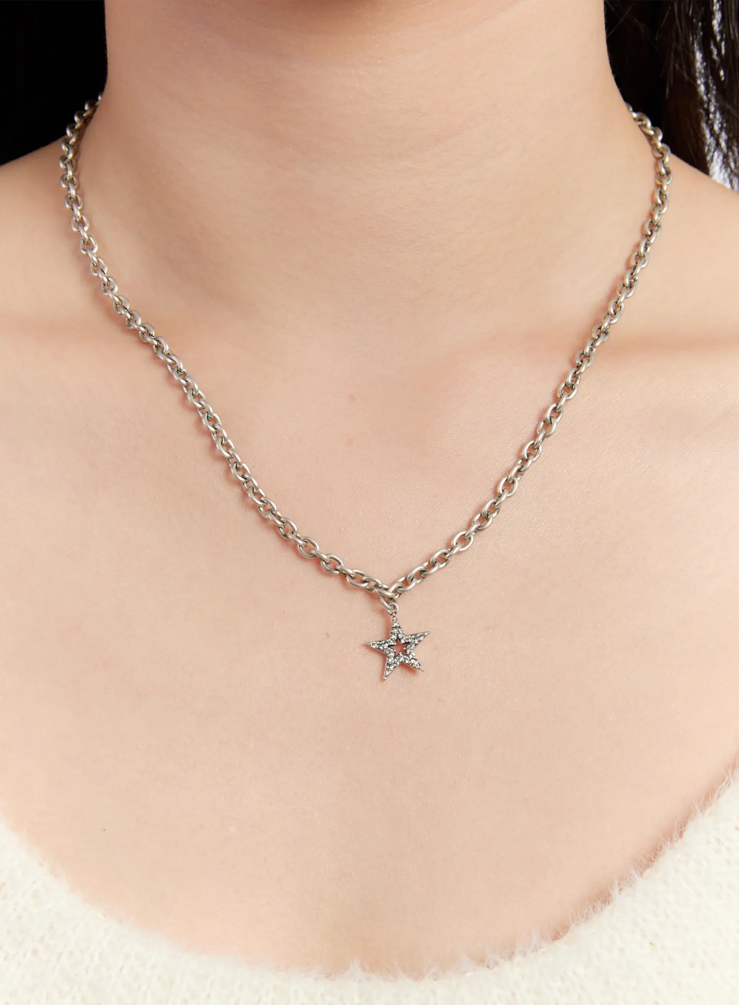 Minimalist Pendant Chain Necklace IN528 - Image 4