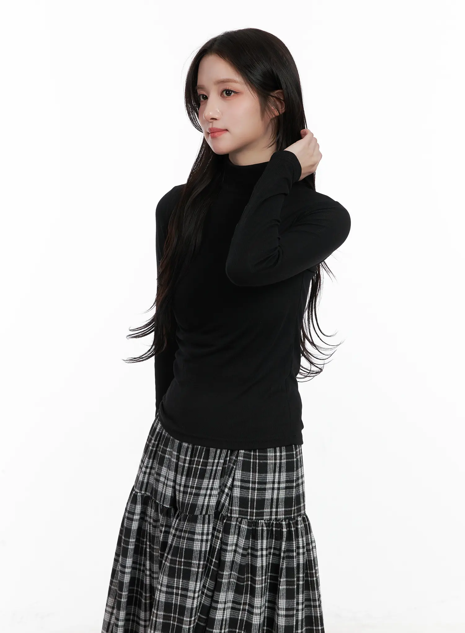 Mock Neck Long Sleeve Top CN527 - Image 5