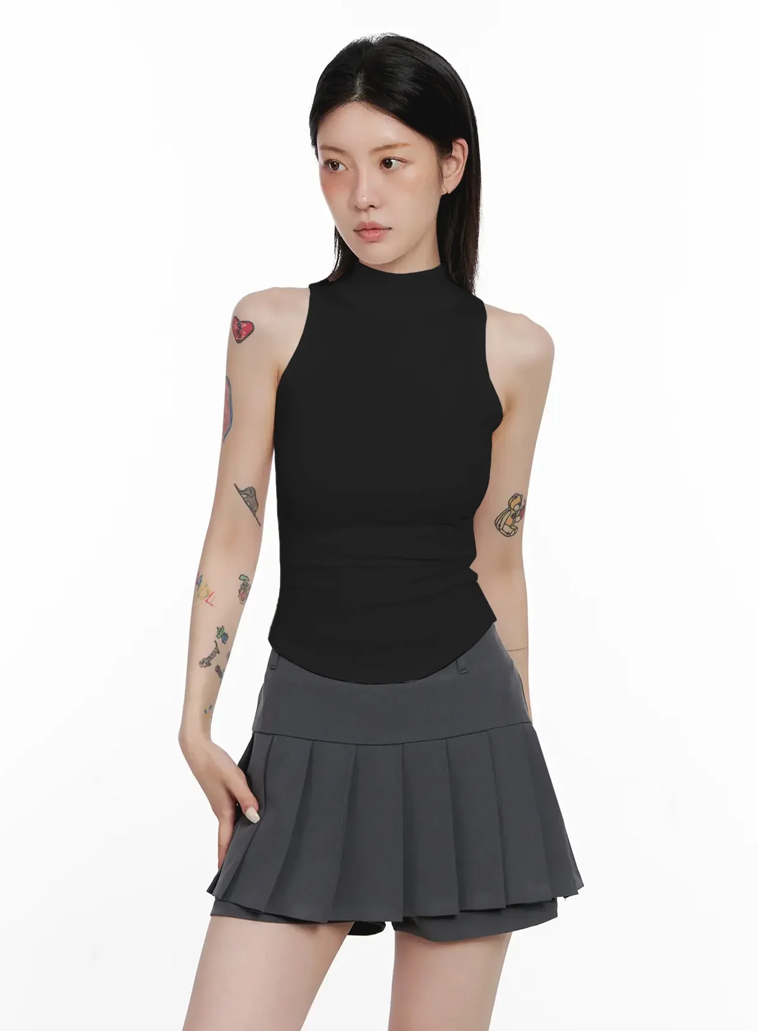 Mock Neck Tank Top IS508 - Image 12