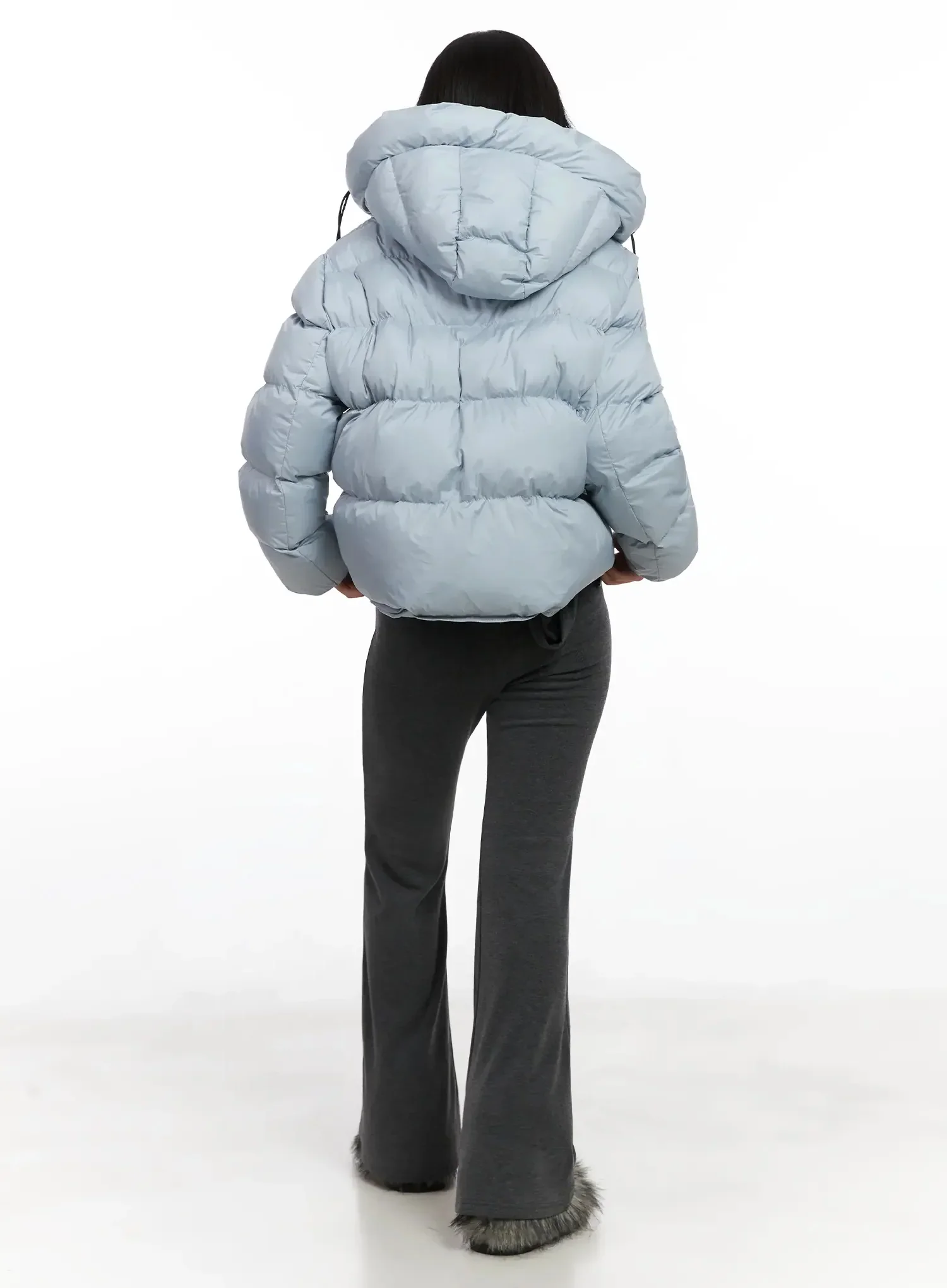 Modern Crop Puffer Jacket IN528 - Image 12